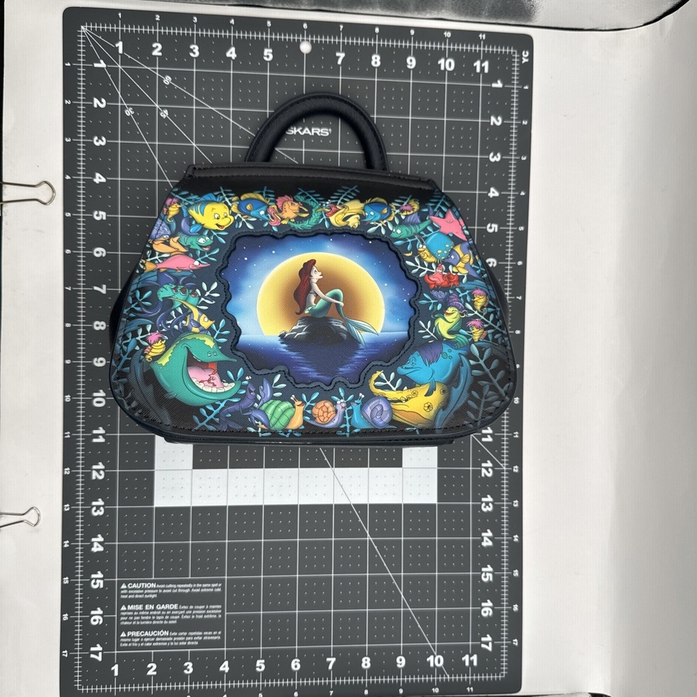 DISNEY Loungefly Little Mermaid Ariel Under The Sea Crossbody Bag Backpack - Picture 7 of 8